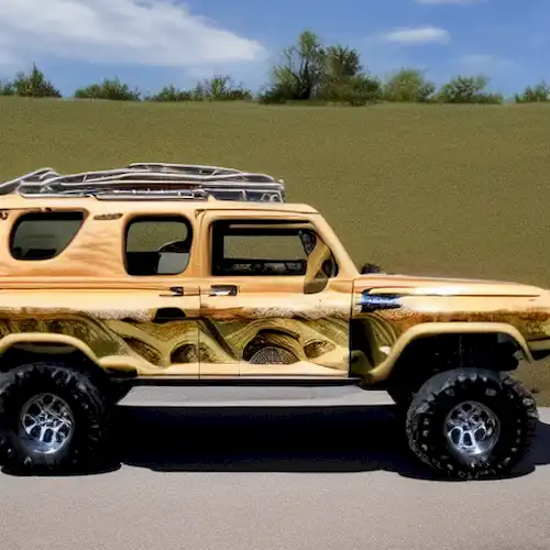 La imagen debe mostrar una primera selección de 4x4 vehículos off-road equipados con reductores, que atienden a entusiastas aventureros.