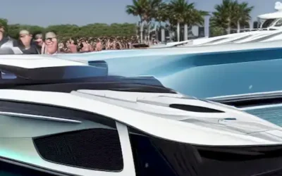 La aparición icónica del lujoso yate eléctrico de BMW crea una impactante impresión en el prestigioso Festival de Cannes
