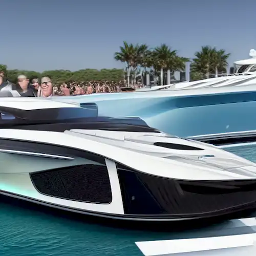 La aparición icónica del lujoso yate eléctrico de BMW crea una impactante impresión en el prestigioso Festival de Cannes