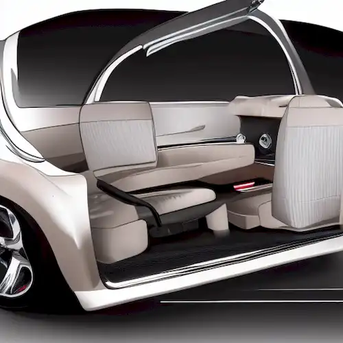 La imagen debe ilustrar las condiciones específicas para el transporte de niños en el asiento delantero de un coche, tales como restricciones de edad y el uso adecuado de asientos de seguridad infantil.