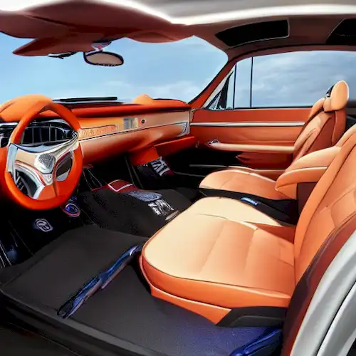 La imagen debe mostrar condiciones específicas para el transporte seguro de los niños en el asiento delantero