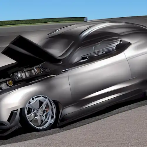 La imagen debe representar un incidente indeseable que haga hincapié en la seguridad de los niños en los vehículos.