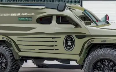 La imagen muestra el compromiso del Mossos d'Esquadra con un futuro más verde al mostrar su flota de patrullas avanzada y ecológica para 2020.