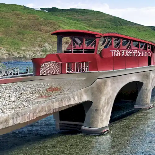 La imagen representa el Puente Canakkale 1915, un hito histórico que abarca más de 4 kilómetros y conecta Europa y Asia.