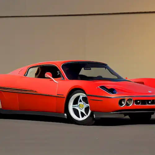 La imagen muestra seis icónicos Ferraris, capturando la esencia de sus legendarias ruedas y el rendimiento de la bomba de corazón.