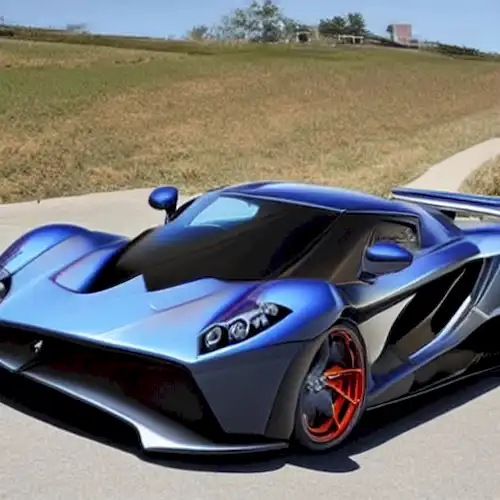 La imagen debe mostrar una selección de diez hipercarros de alto rendimiento y velocidad disponibles para la compra.