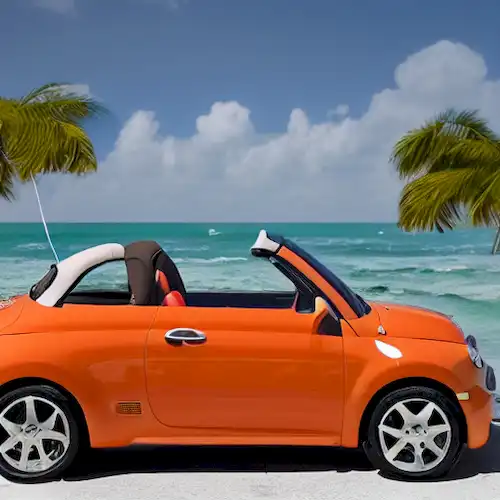 La Fiat 500 Off-Shore Edition Miami encarna perfectamente la innovación y el estilo, combinando la conducción de la ciudad con la exploración del agua en un vehículo versátil y semiacuático.