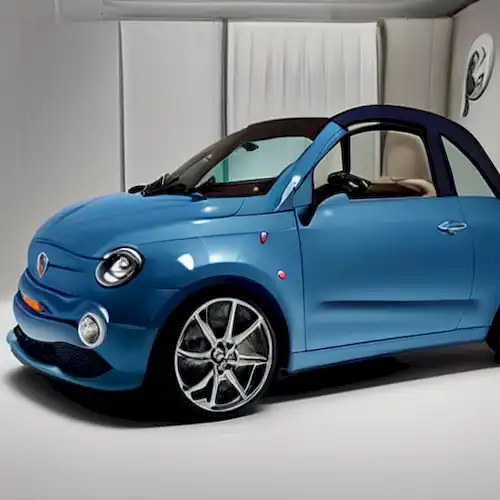 La imagen de la Fiat 500 Off-Shore Edition Miami presenta una mezcla única de innovación y estilo, con un diseño elegante y capacidades semáquinas.