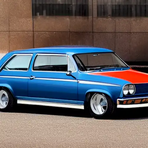 La imagen debe demostrar la evolución del Volkswagen Golf desde un modelo de coche icónico a un vehículo altamente innovador y avanzado con el tiempo.