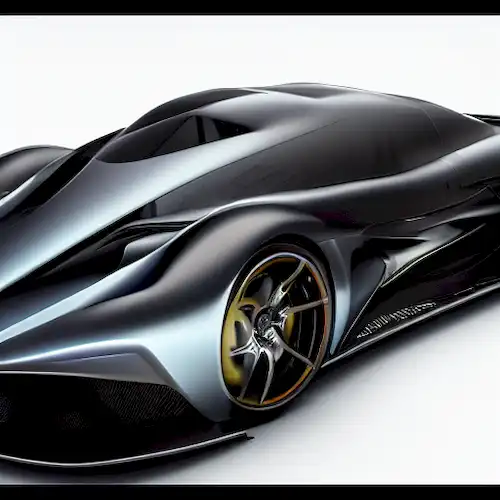 La imagen retrata un hipercar de vanguardia desarrollado por Jesko Absolut, empujando límites con su velocidad máxima excepcional superior a 530 km/h.