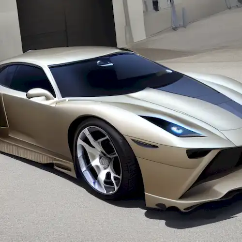 La imagen debe mostrar un lujoso supercar de alto rendimiento diseñado para atender a la afluente búsqueda de velocidad de un entusiasta árabe.