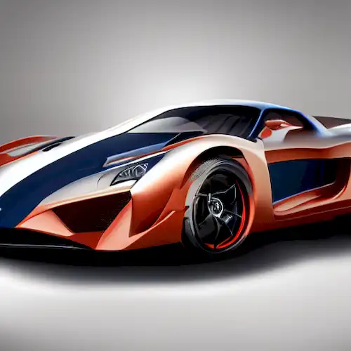 La imagen retrata el viaje estimulante del Lotec C1009, un supercarro de alto rendimiento diseñado para un cliente árabe de élite en busca de velocidad sin igual.