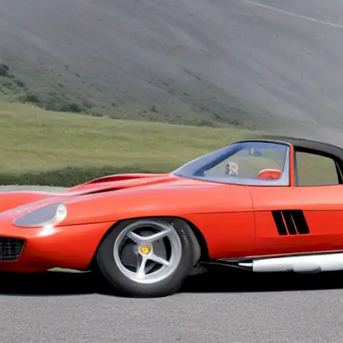 La imagen muestra el viaje de Ferrari al mercado asequible con su introducción del modelo Dino.