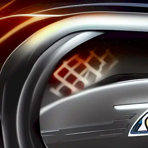 La imagen representa a los testigos como elementos iluminados dentro de un vehículo, indicando su importancia para mejorar la seguridad del automóvil proporcionando información crítica a los conductores y pasajeros.