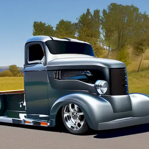 La imagen debe demostrar visualmente los beneficios y usos prácticos de diversificar las configuraciones de placas de camiones