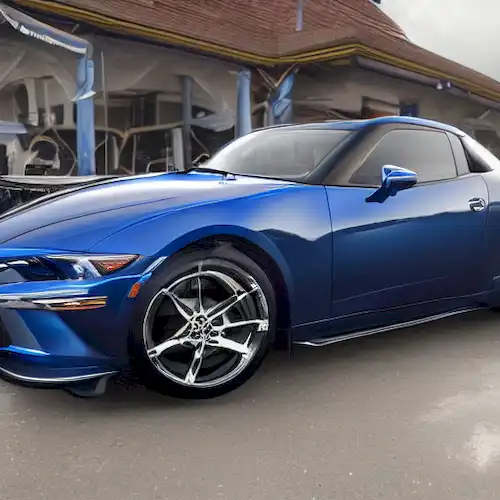 La imagen describe el innovador motor diesel de Mazda como un motor clave para el transporte ecológico