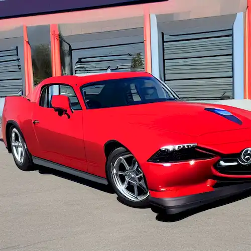 La imagen debe mostrar un motor diesel Mazda limpio y eficiente, enfatizando su compromiso con la sostenibilidad ambiental y el rendimiento excepcional.