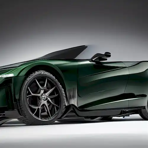 La imagen debe representar Tom Cruise montando el Kawasaki Ninja H2 Carbon en una emocionante secuencia de acción de la película, Top Gun: Maverick.