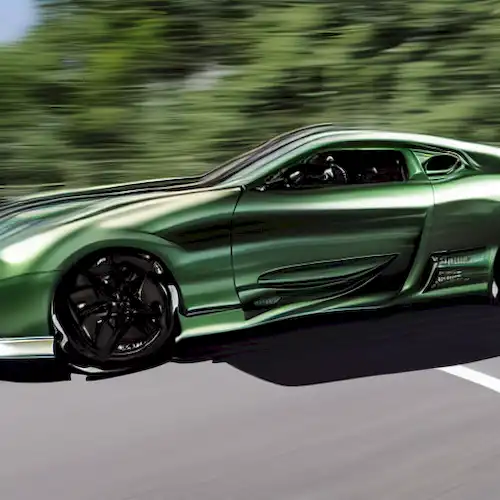 La imagen debe representar Tom Cruise montando un Kawasaki Ninja H2 Carbon, encarnando la velocidad emocionante y la aventura emocionante en Top Gun: Maverick.