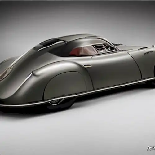 La imagen transmite la decepción de un Porsche nazi históricamente significativo que no encuentra un comprador durante su subasta.