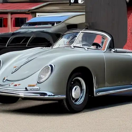 La imagen retrata una atracción fallida de un histórico significativo 20 millones de nazis Porsche que no fue vendido durante una subasta debido a la falta de compradores interesados.