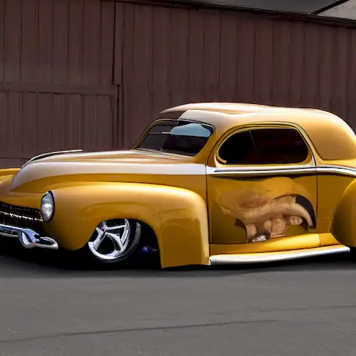 La imagen cuenta con una colección de 20 vehículos Renault icónicos, conmemorando el aniversario de 120 años de la marca y mostrando su rica historia automotriz.