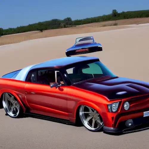 La imagen debe mostrar un aviso de advertencia con multas por uso no autorizado del accesorio del vehículo RiveMode, haciendo hincapié en las consecuencias legales.