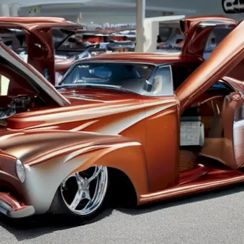 La imagen retrata la transformación de ferias automotrices, ofreciendo despedida a entornos tradicionales como Frankfurt y abrazando eventos innovadores centrados en digital.