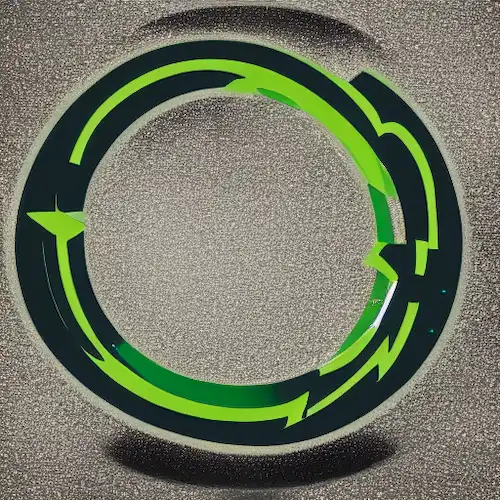 La imagen muestra una señal de carretera europea con un círculo verde alrededor de una flecha apuntando a la derecha, indicando una rotonda o círculo de tráfico por delante, revelando el significado detrás de este símbolo común pero intrigante.