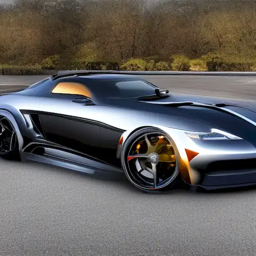 La imagen representa un elegante y potente coche deportivo QJ SRT 800, navegando sin esfuerzo en un camino de viento en medio de impresionantes paisajes urbanos y rurales, simbolizando su atractivo para los entusiastas que buscan aventuras urbanas y viajes de larga distancia.