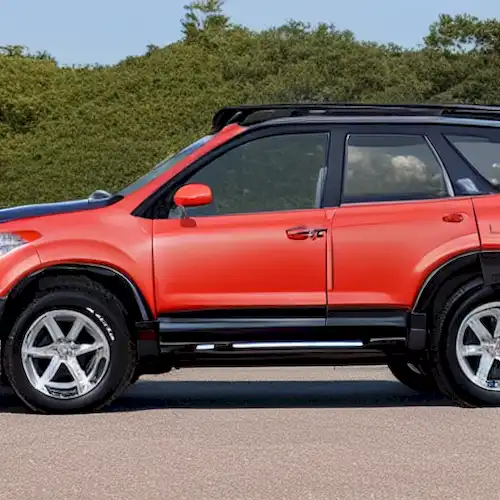 La imagen debe mostrar una comparación de lado a lado del Suzuki Across y Toyota RAV4