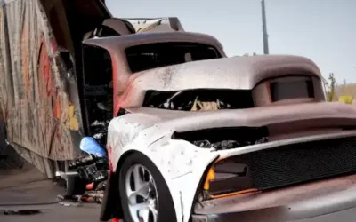 La imagen debe representar una escena trágica que involucra a Sezar Blue